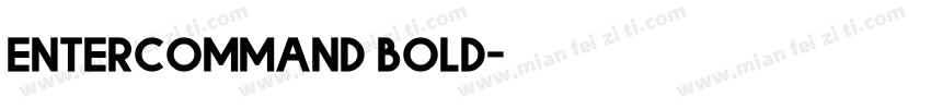 entercommand bold字体转换